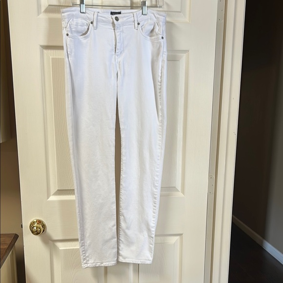 NYDJ Denim - NYDJ Sheri Slim White Straight Leg Denim Jeans Size 8